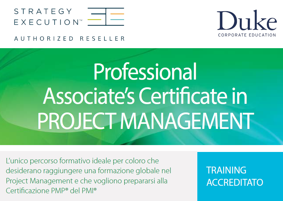 Percorso formativo Project Manager Avanzato